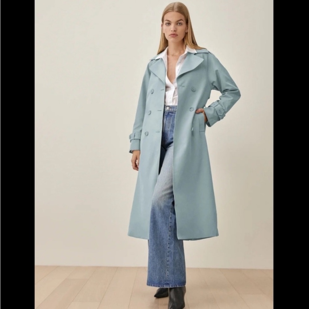 🌿|NWT| Reformation Holland Trench Coat in - Picture 14 of 14